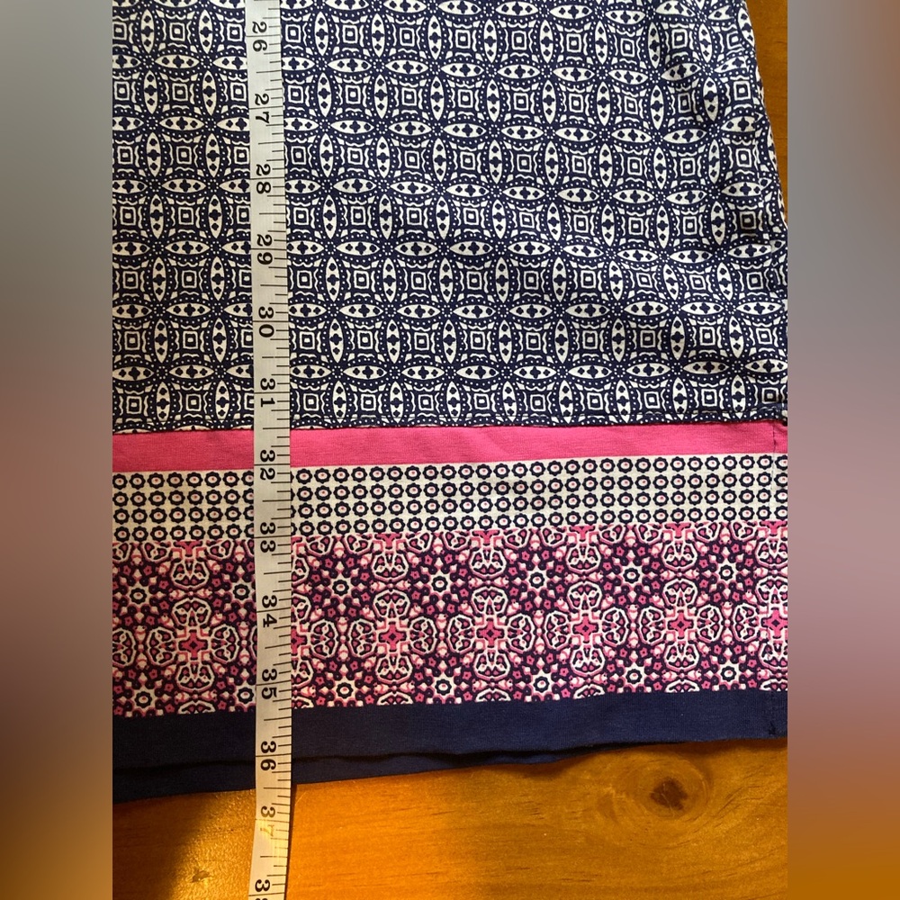 Coolibar Oceanside Tunic UPF 50 Coverup Dress in Blue & Pink - Size Small - Picture 9 of 9